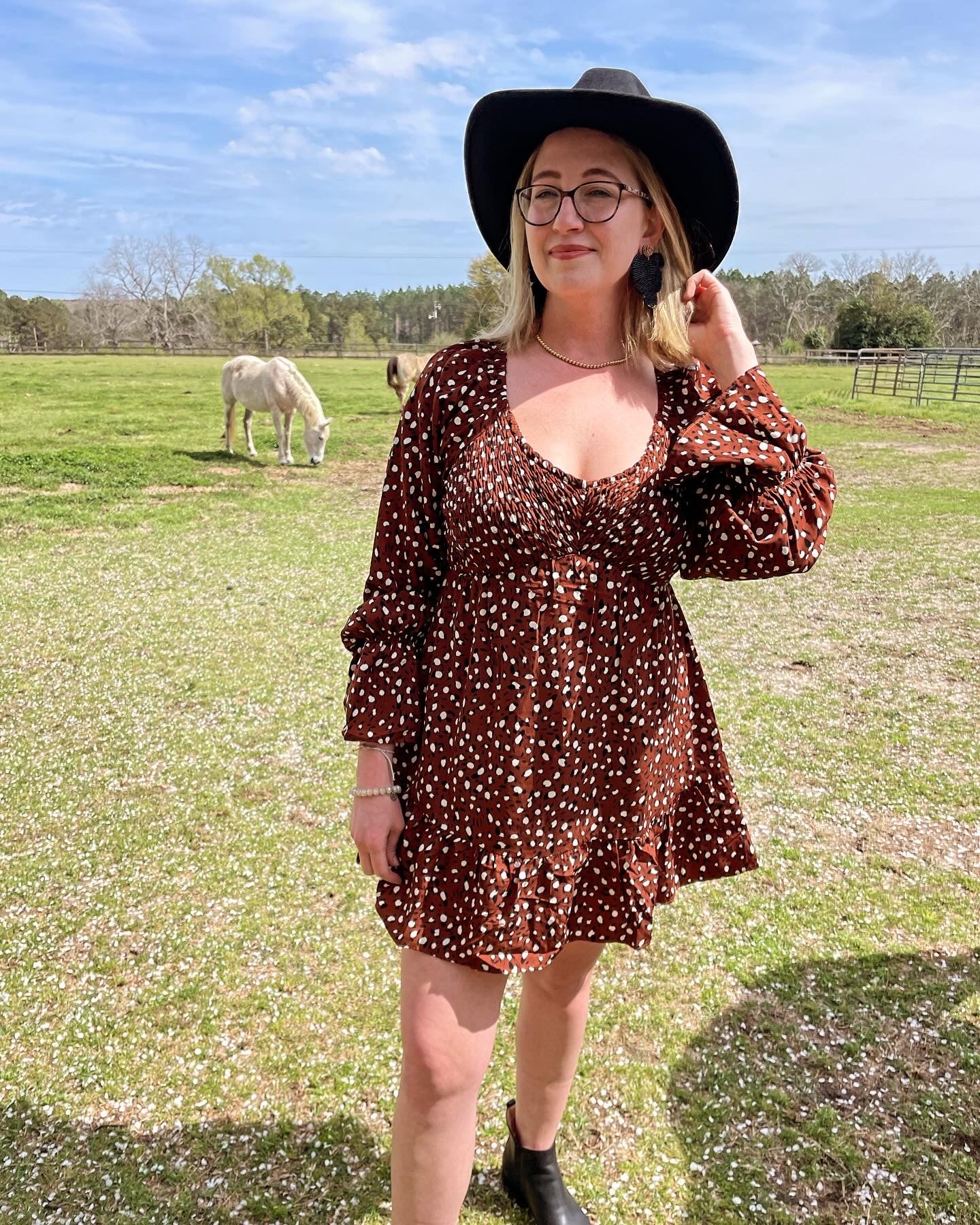 Wild Side Smocked Leopard Print Dress