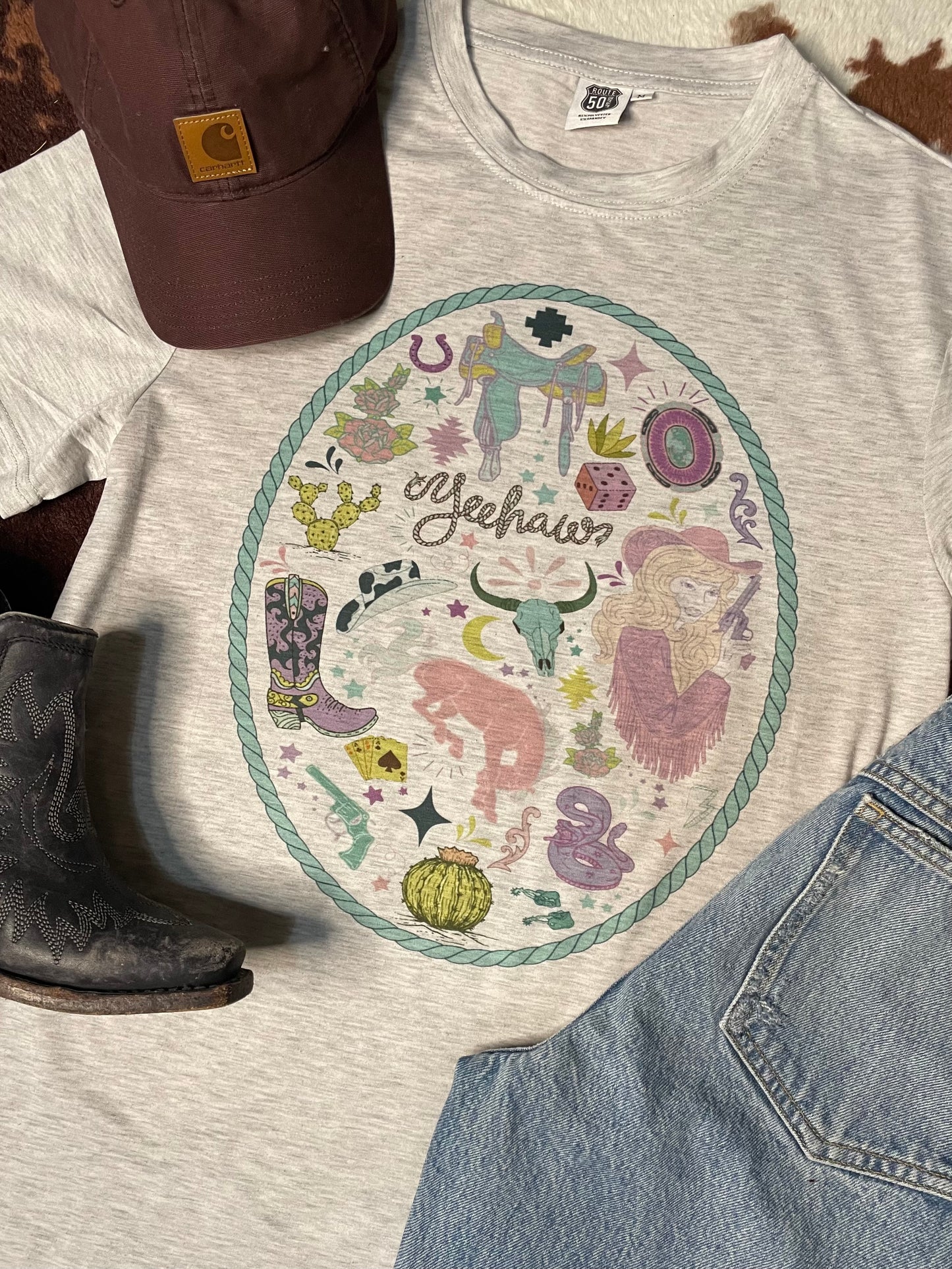 Cowgirl Collage Tee